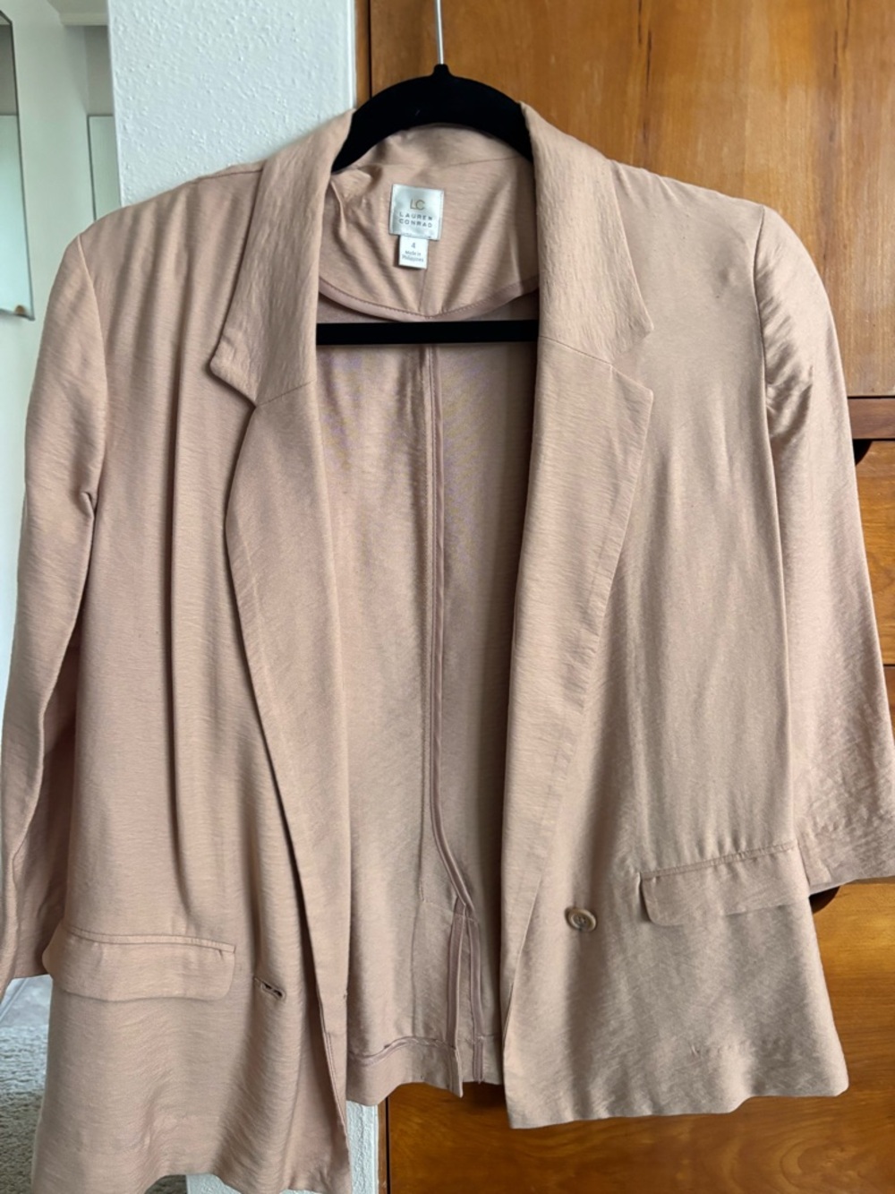 Light pink Lightweight Women's Blazer Jacket